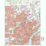 United States Geological Survey Toledo, OH-MI (1965, 24000-Scale) digital map