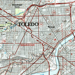 United States Geological Survey Toledo, OH-MI (1986, 100000-Scale) digital map
