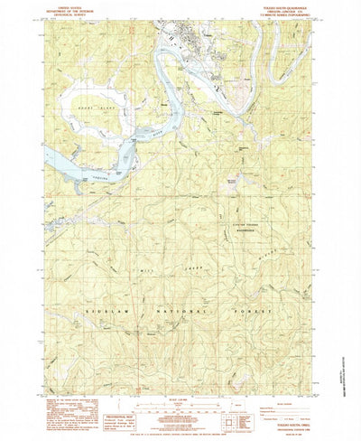 United States Geological Survey Toledo South, OR (1984, 24000-Scale) digital map