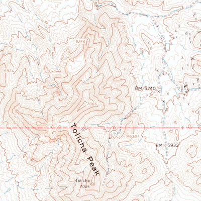 United States Geological Survey Tolicha Peak, NV (1968, 62500-Scale) digital map