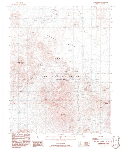 United States Geological Survey Tolicha Peak, NV (1986, 24000-Scale) digital map