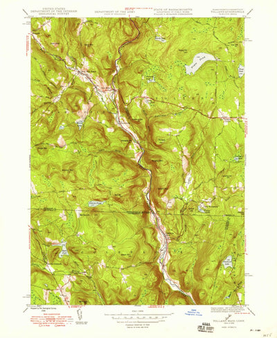 United States Geological Survey Tolland Center, MA-CT (1948, 24000-Scale) digital map