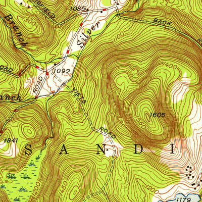 United States Geological Survey Tolland Center, MA-CT (1948, 24000-Scale) digital map