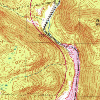 United States Geological Survey Tolland Center, MA-CT (1958, 25000-Scale) digital map