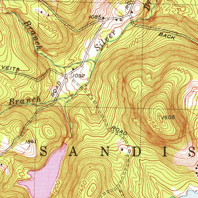 United States Geological Survey Tolland Center, MA-CT (1958, 25000-Scale) digital map