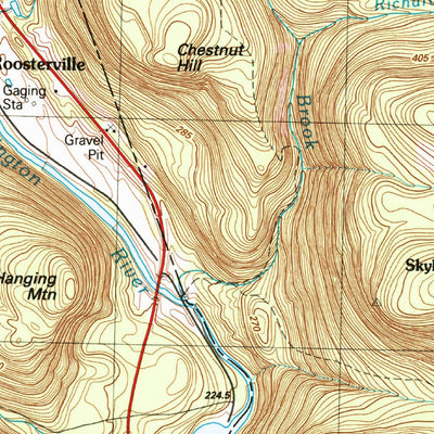 United States Geological Survey Tolland Center, MA-CT (1987, 25000-Scale) digital map