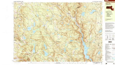 United States Geological Survey Tolland Center, MA-CT (1997, 25000-Scale) digital map