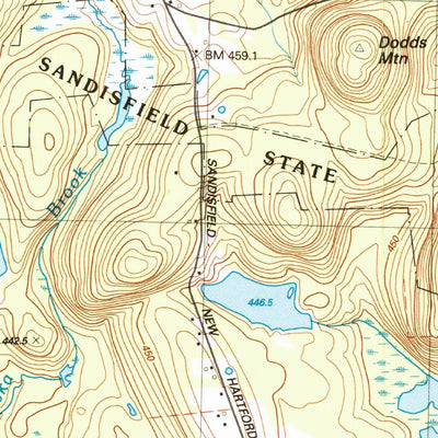 United States Geological Survey Tolland Center, MA-CT (1997, 25000-Scale) digital map