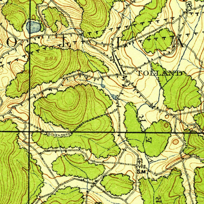 United States Geological Survey Tolland, CT (1921, 62500-Scale) digital map
