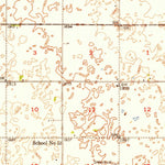 United States Geological Survey Toller, ND (1950, 62500-Scale) digital map