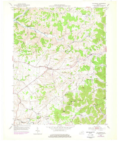 United States Geological Survey Tollesboro, KY (1953, 24000-Scale) digital map