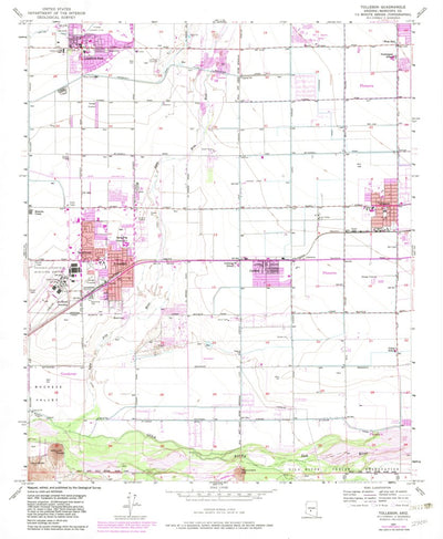 United States Geological Survey Tolleson, AZ (1957, 24000-Scale) digital map