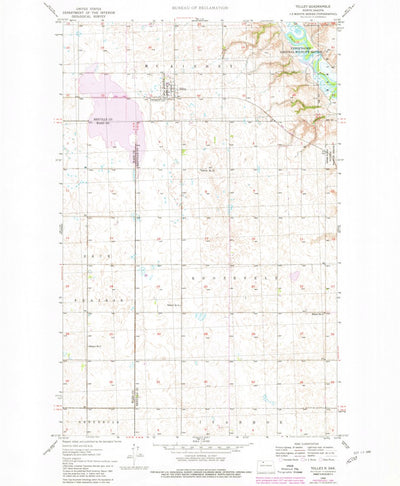 United States Geological Survey Tolley, ND (1980, 24000-Scale) digital map