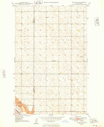 United States Geological Survey Tolley SE, ND (1949, 24000-Scale) digital map