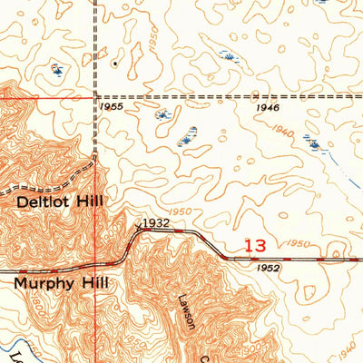 United States Geological Survey Tolley SE, ND (1949, 24000-Scale) digital map