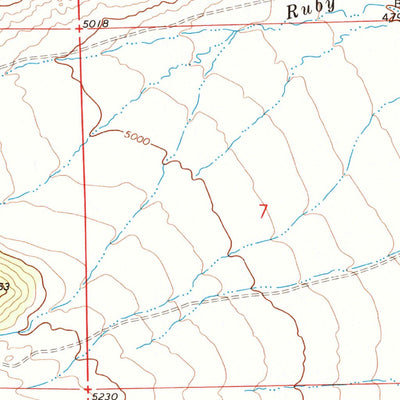United States Geological Survey Tolman Flat, MT-WY (1969, 24000-Scale) digital map