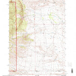 United States Geological Survey Tolman Flat, MT-WY (1996, 24000-Scale) digital map