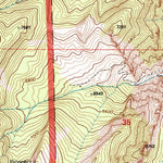 United States Geological Survey Tolman Flat, MT-WY (1996, 24000-Scale) digital map