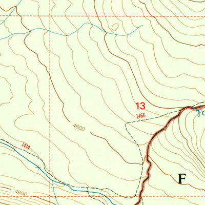 United States Geological Survey Tolo Mountain, OR (1998, 24000-Scale) digital map
