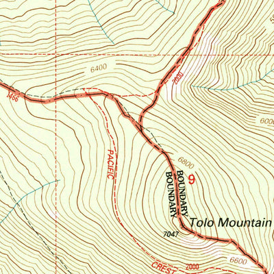 United States Geological Survey Tolo Mountain, OR (1998, 24000-Scale) digital map