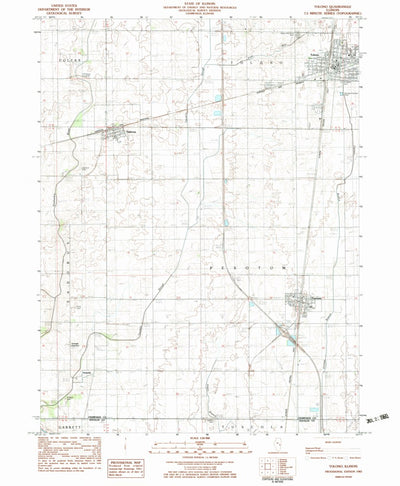 United States Geological Survey Tolono, IL (1983, 24000-Scale) digital map