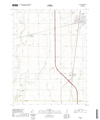 United States Geological Survey Tolono, IL (2021, 24000-Scale) digital map
