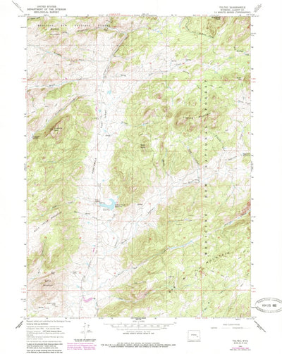 United States Geological Survey Toltec, WY (1964, 24000-Scale) digital map