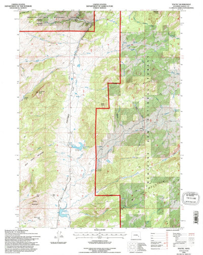 United States Geological Survey Toltec, WY (1992, 24000-Scale) digital map