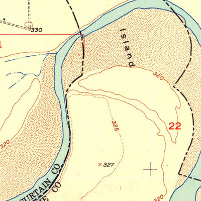 United States Geological Survey Tom, OK-TX (1951, 24000-Scale) digital map
