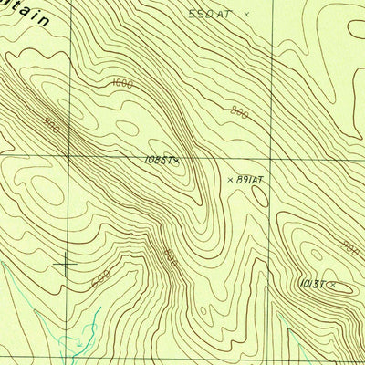 United States Geological Survey Tomah Mountain, ME (1988, 24000-Scale) digital map