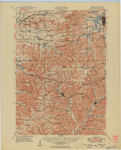 United States Geological Survey Tomah, WI (1949, 62500-Scale) digital map