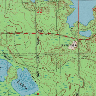 United States Geological Survey Tomahawk, WI (1982, 24000-Scale) digital map