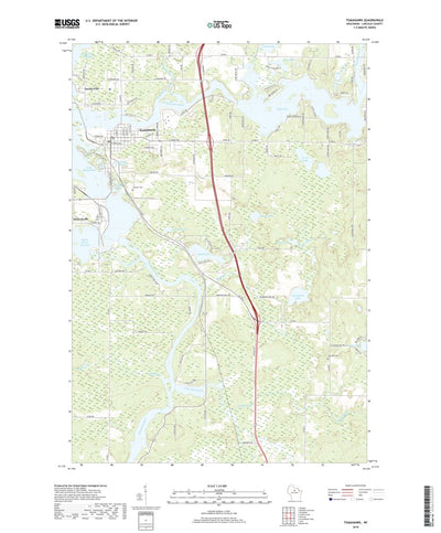 United States Geological Survey Tomahawk, WI (2018, 24000-Scale) digital map