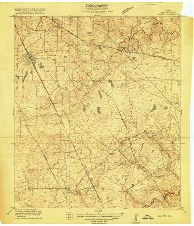 United States Geological Survey Tomball, TX (1916, 24000-Scale) digital map