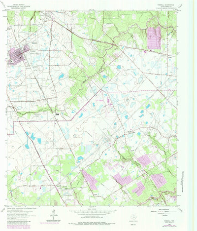 United States Geological Survey Tomball, TX (1962, 24000-Scale) digital map