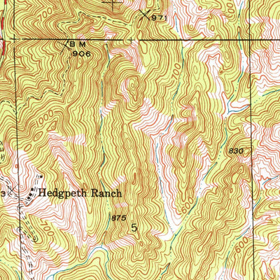 United States Geological Survey Tombs Creek, CA (1943, 24000-Scale) digital map