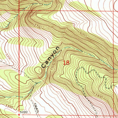 Tombstone Canyon, OR (1968, 24000-Scale) Map by United States ...