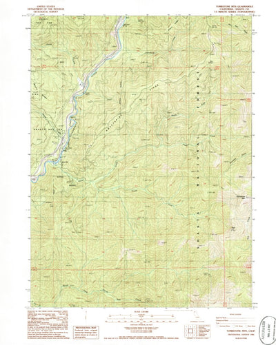 United States Geological Survey Tombstone Mountain, CA (1986, 24000-Scale) digital map