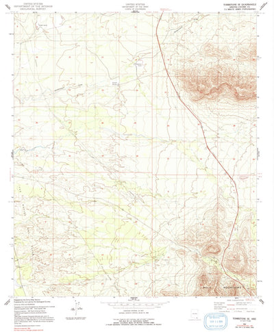 United States Geological Survey Tombstone SE, AZ (1952, 24000-Scale) digital map