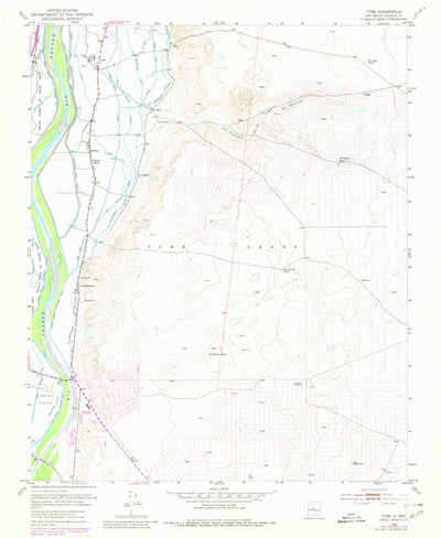 United States Geological Survey Tome, NM (1952, 24000-Scale) digital map