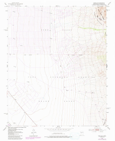 United States Geological Survey Tome SE, NM (1952, 24000-Scale) digital map