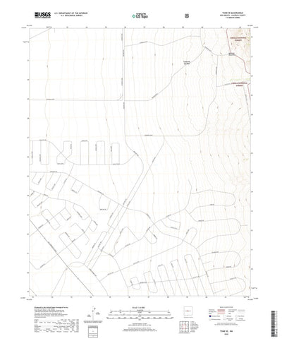 United States Geological Survey Tome SE, NM (2020, 24000-Scale) digital map