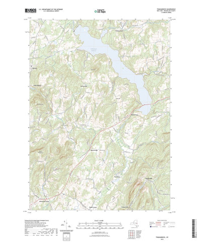 United States Geological Survey Tomhannock, NY (2023, 24000-Scale) digital map