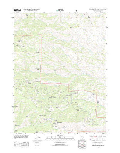 United States Geological Survey Tomhead Mountain, CA (2012, 24000-Scale) digital map