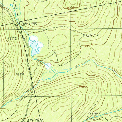 United States Geological Survey Tomhegan Pond, ME (1989, 24000-Scale) digital map