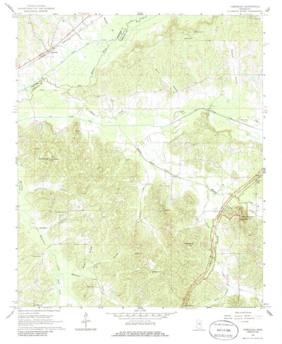 United States Geological Survey Tomnolen, MS (1966, 24000-Scale) digital map