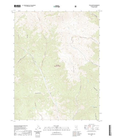 United States Geological Survey Toms Canyon, NV (2021, 24000-Scale) digital map