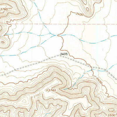 Toms Canyon, Tx (1968, 24000-scale) Map By United States Geological 