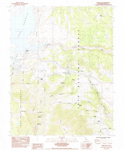 United States Geological Survey Toms Place, CA (1984, 24000-Scale) digital map