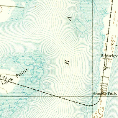 United States Geological Survey Toms River, NJ (1893, 62500-Scale) digital map